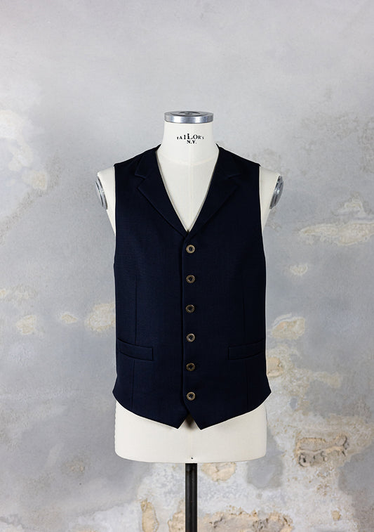 Gilet da uomo Liverpool Fresco di Lana Blu